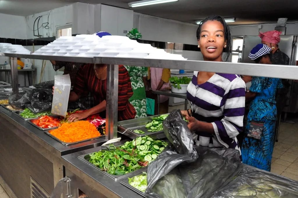 Fresh produce at the Village of Peace Friday Bazaar